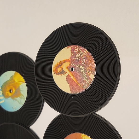 Taylor Swift Rubber Record Coasters set of 4 - Picture 2 of 4